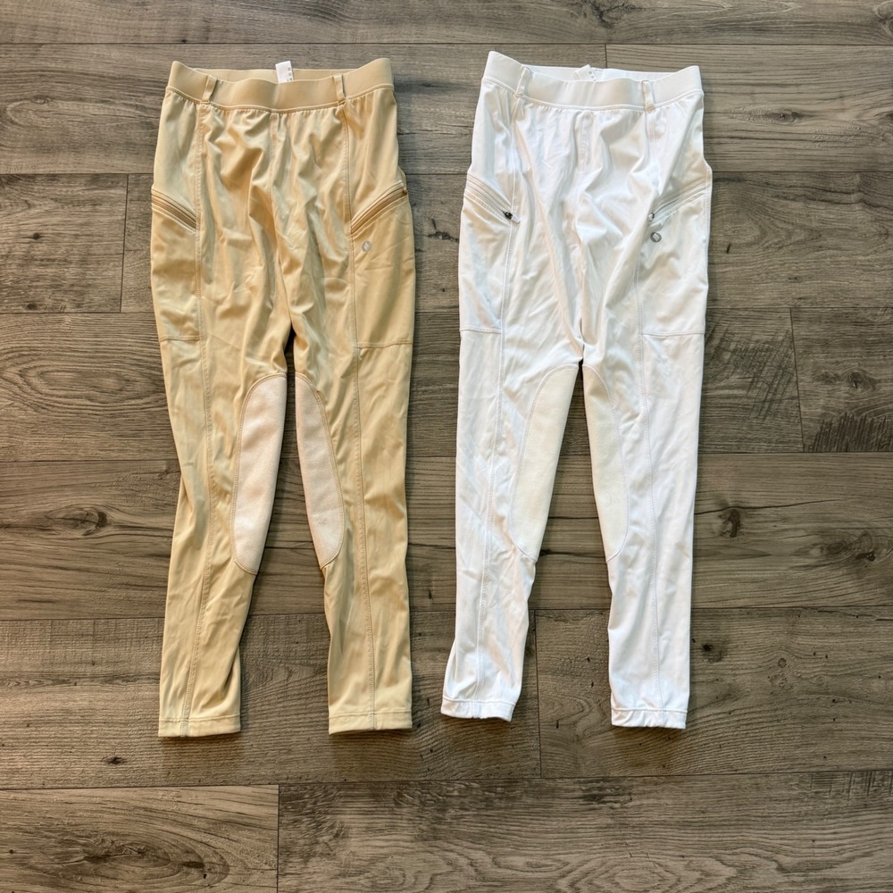 Santiny Kids Horse Riding Pants Breeches Bundle Equestrian Leggings Size L
